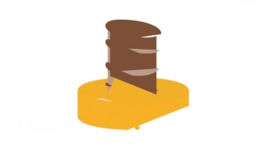 Hac İslam Dini Simgesi Canlandırması