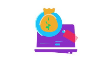 Komisyon Danışmanı İş Simgesi Canlandırması