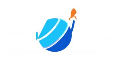 Astronot Ekipman Simgesi Canlandırması