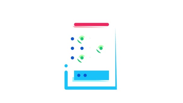 Addiction Bad Habits Icon Animation — Stock Video