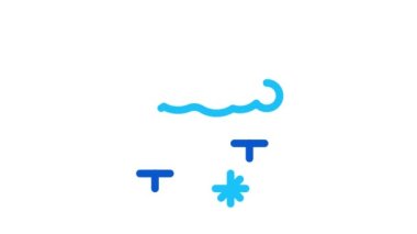 kar Hava Durumu Simgesi Canlandırması