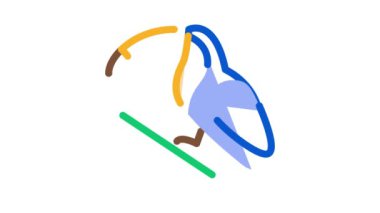 Toucan kuş simgesi canlandırması