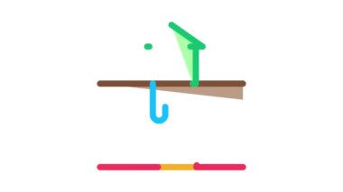 ev jeotermal ısıtma enerjisi simge canlandırması