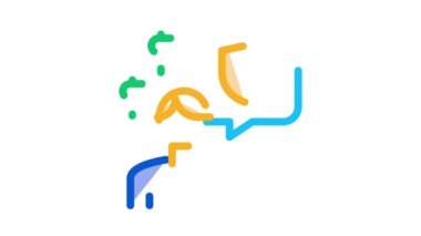 Yönetici konuşması ödeme sigortası simgesi canlandırması