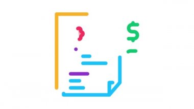 Paralı teraziler ve iş adamları Simge Canlandırması