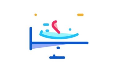 hipertansiyon araştırma bilgisayar ekranı simge canlandırması