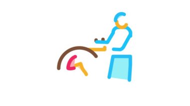 Mantar çiftçisi simgesi çizimi