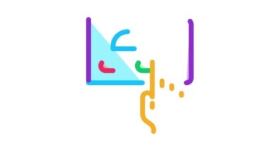 yemek teslimatı telefon uygulaması simge canlandırması