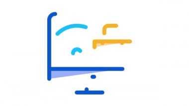 Bilgisayar ekranında wifi ve iş durumu Simge CanlandırmasıName