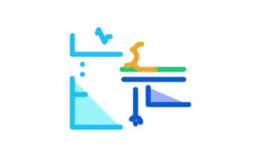 Hasta ve cerrah tıbbi ekipman Simge Canlandırması