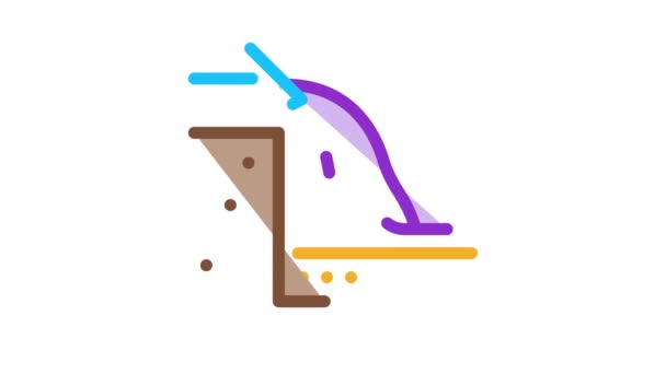 Fundacja wylewanie Icon Animation — Wideo stockowe