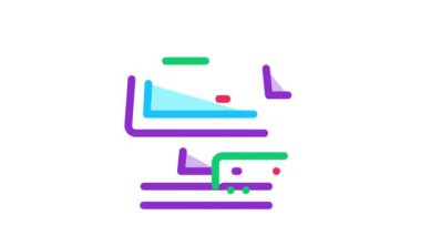 pos uçbirim ekranı ve kart simgesi canlandırması