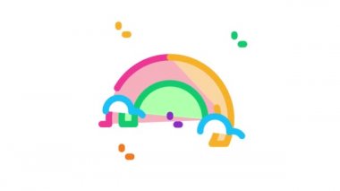 lgbt Gökkuşağı Simgesi Canlandırması