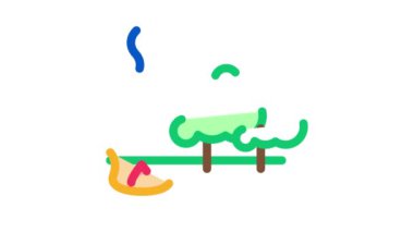 orman yangını Simge Canlandırması