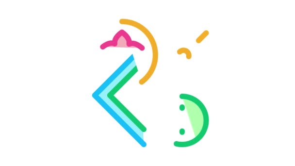 Etykieta cen kwiaciarni Icon Animation — Wideo stockowe