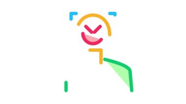 derin sahte insan silueti Simge Canlandırması