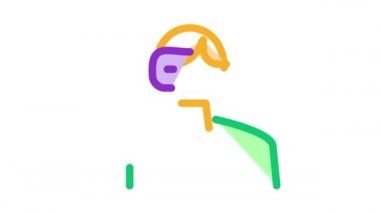 Göz maskeli insan Simge Canlandırması