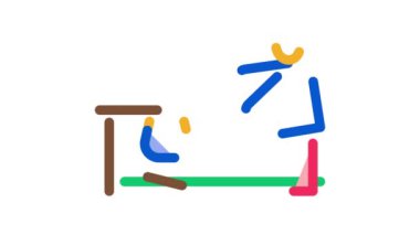 Kamp alevi ikon animasyonunda insan kaynayan besin