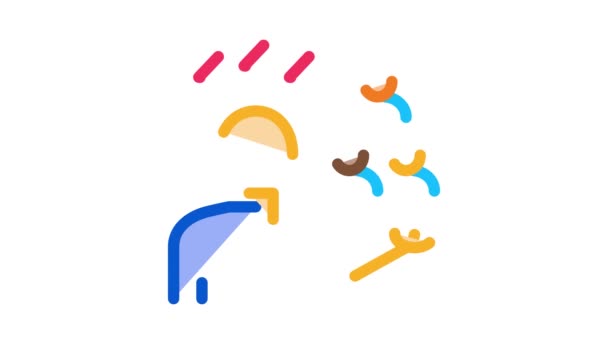 Rasistowskie wyrażenie Icon Animation — Wideo stockowe