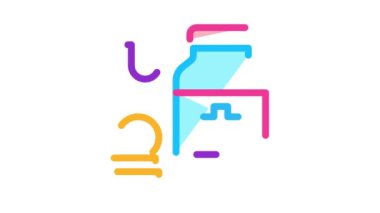 Zihinsel bozukluk için ilaç Simge Canlandırması