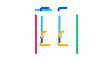 Çocuklar için iki salıncak Simge Canlandırması