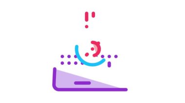 Bilgisayar klavyesindeki bakteriler Simge Canlandırması