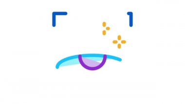 tıbben temiz lens simgesi canlandırması