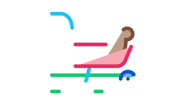 Wózek nawozowy Icon Animation — Wideo stockowe