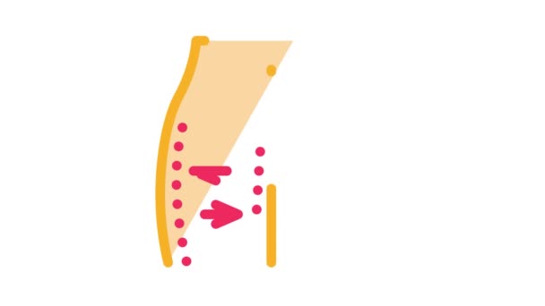 허벅지를 들어올리는 아이콘 애니메이션 — 비디오