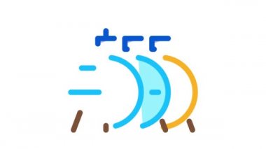 üç yuvarlak gaz kisteni Simge Canlandırması