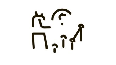 Adam para kazanıyor Infographic Simge Canlandırması