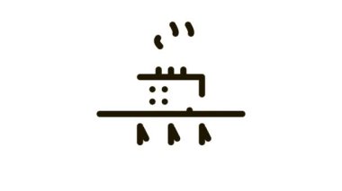 Jeotermal ısıtma fabrikası Simge Canlandırması