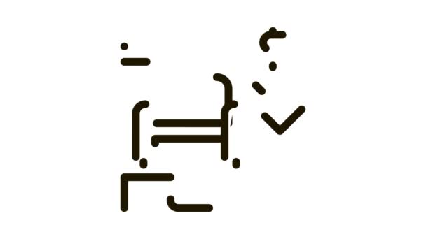Кресло для продажи Icon Animation — стоковое видео