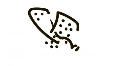 suşi rulo pirinç balığı eti simge animasyonu