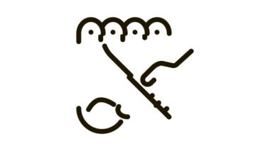 balık kesme Simgesi Canlandırması