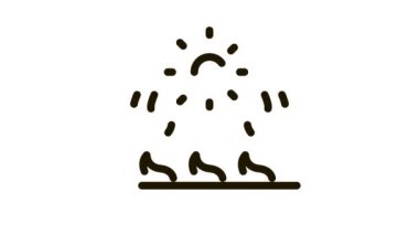 Kahve çekirdekleri Isıtma Simgesi Canlandırması