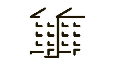 apartman evleri Simge Canlandırması