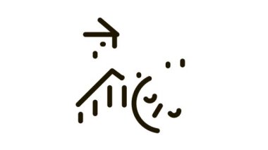 Gayrimenkul büyümesi bilgi simgesi canlandırması