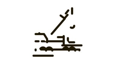 Demiryolu vinci Simge Canlandırması