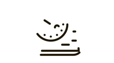 fast food dağıtım simgesi canlandırması