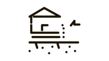 ev rüzgar simgesi canlandırmasıyla yıkılıyor