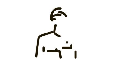 kasiyer meslek simgesi canlandırması