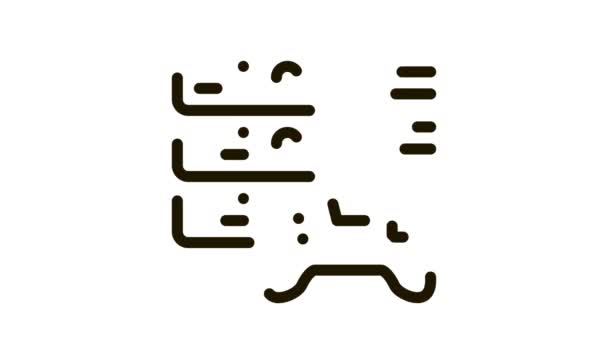 Spel hoofdmenu pictogram Animatie — Stockvideo