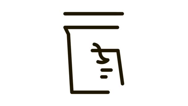 Kaffepaket ikonen Animation — Stockvideo