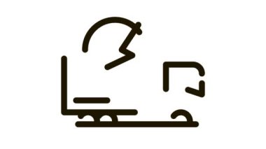 elektro kamyon kargo simgesi canlandırması