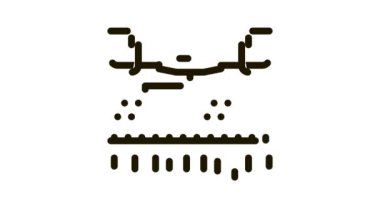 İnsansız hava aracı sulama alanı Simgesi Canlandırması