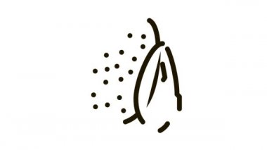 Badem fıstığı simgesi ana hatları çizimi