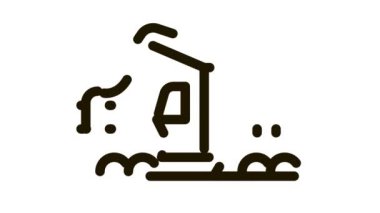 günlük endüstrisi makine simgesi canlandırması