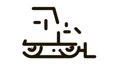 yol onarımı buldozer simgesi canlandırması