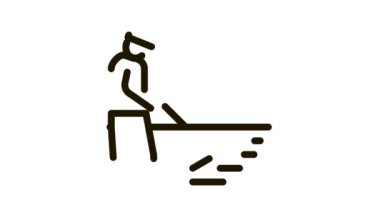 işçi yol onarımı simgesi canlandırması